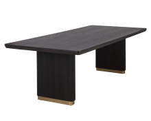 Sunpan 110990 - Kalla Dining Table - Rectangular - Charcoal - 96"